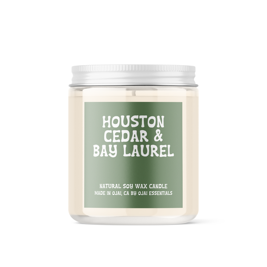 Houston Cedar & Bay Laurel Soy Candle