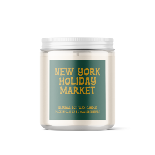 New York Holiday Market Soy Candle | 4 oz & 8 oz