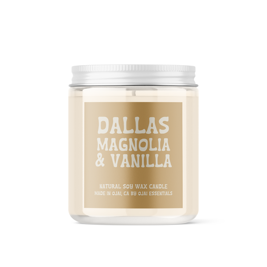Dallas Magnolia & Vanilla Soy Candle