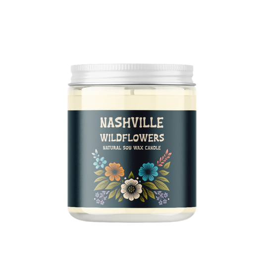 Nashville Wildflowers Natural Soy Wax Candle