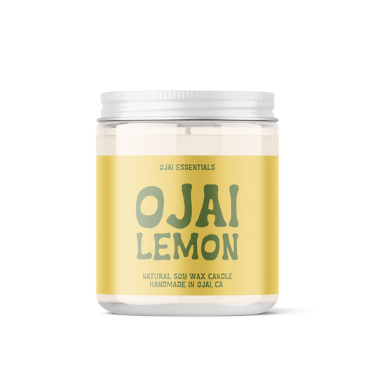 Candle | Ojai Lemon | Natural Soy Wax | Glass Jar