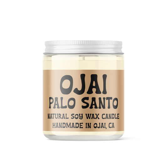 Candle | Ojai Palo Santo | Natural Soy Wax | Glass Jar