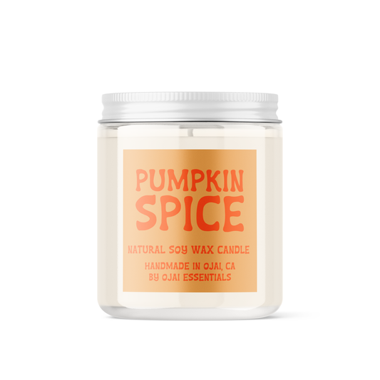 Candle | Pumpkin Spice | Natural Soy Wax | Glass Jar