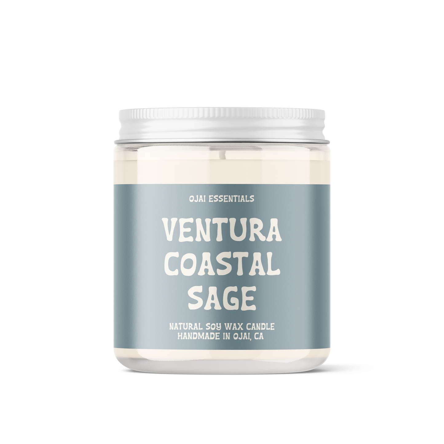 Candle | Ventura Coastal Sage | Natural Soy Wax | Glass Jar